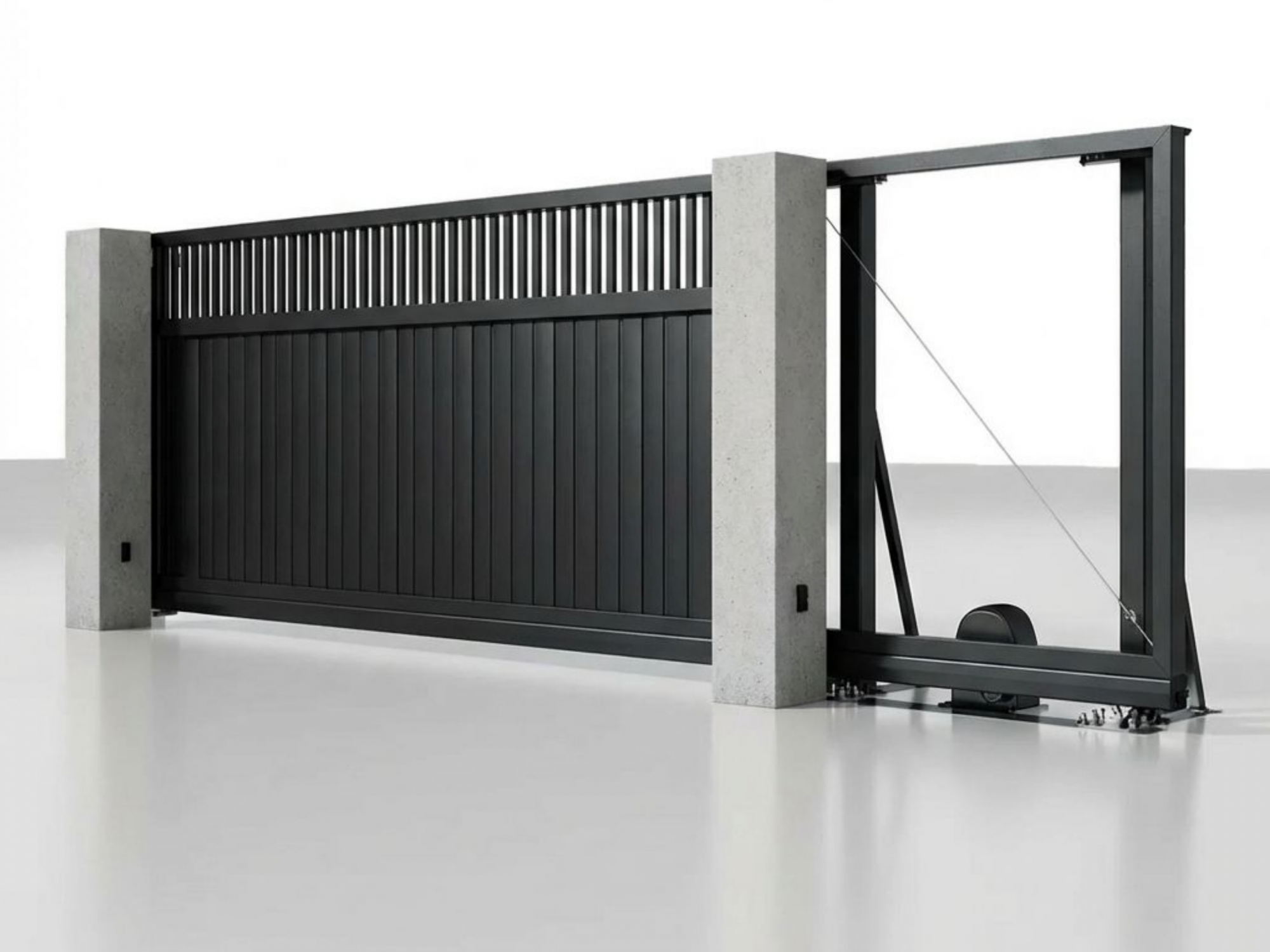 Въездные ворота Alutech Prestige 4000×2000 мм для загородного дома